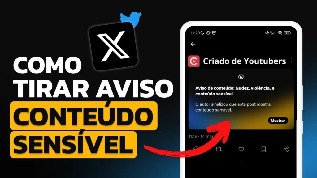 Passo a passo de como remover o aviso de conteúdo sensível em postagens no twitter