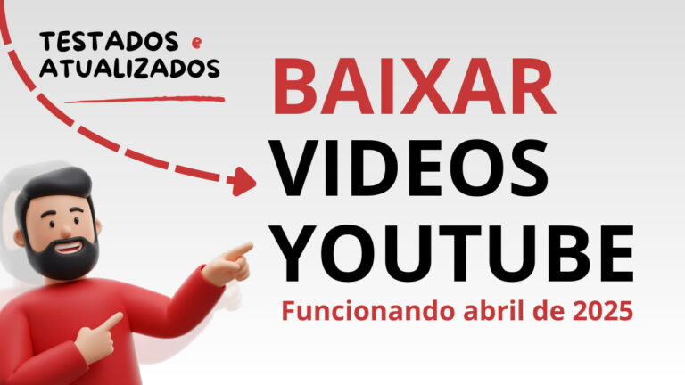 homem apontando para uma lista de sites que estão funcionando para baixar videos do youtube em abril de 2025