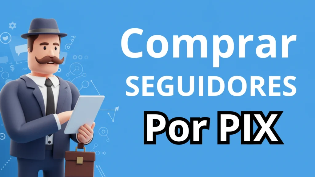 Profissional do marketing explicando como e possivel comprar seguidores para o perfil do twitter utilizando o pix