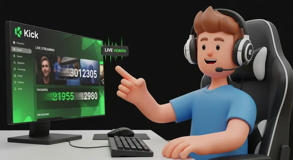 Descubra a melhor forma de impulsionar suas transmissões da kick